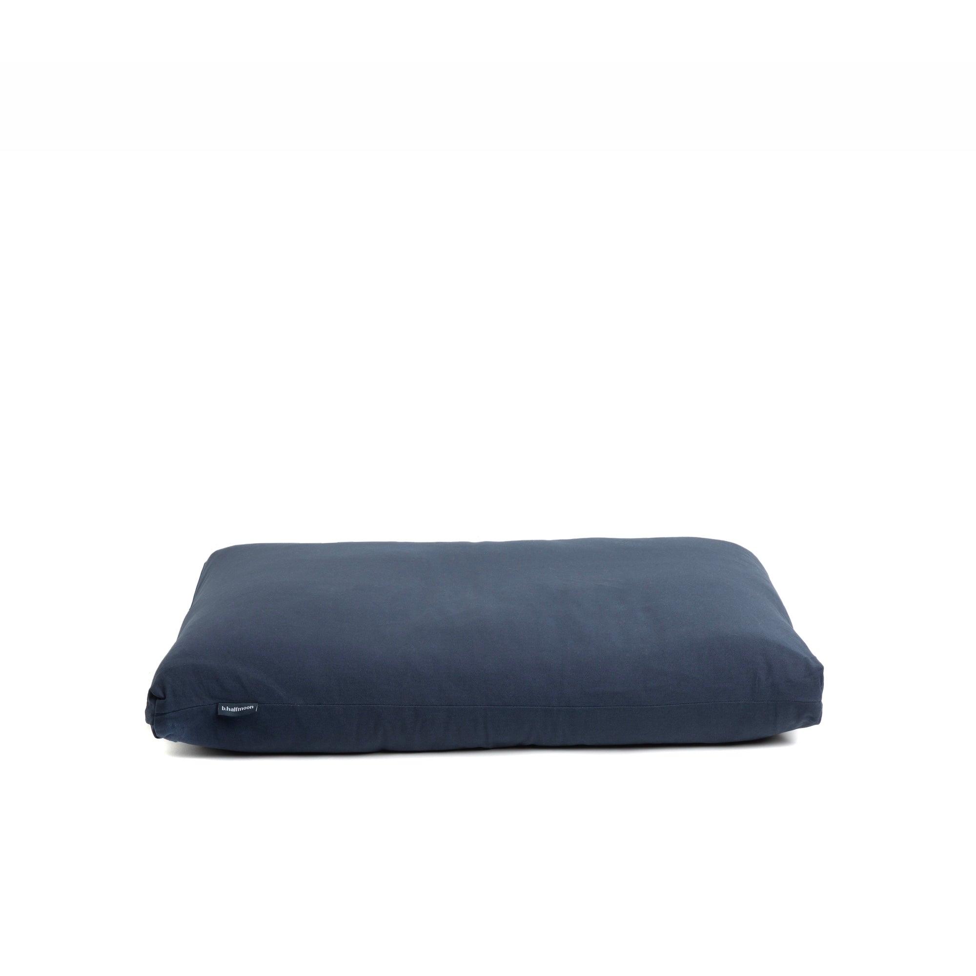 b, halfmoon Cotton Zabuton Cushion Ink